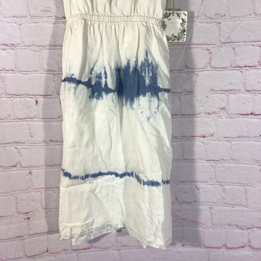 Chelsea & Violet Girls Blue and White Tie Dye Dress - Size 12 - Picture 3 of 10